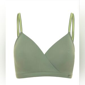 Kindly NEW Sage Green Wirefree Recycled Nylon Comfort Stretch Plus Size Bra XXL